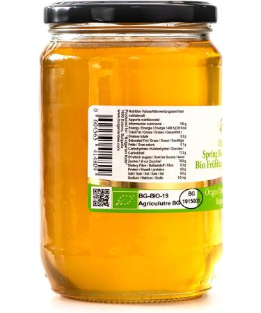 900 g Raw Organic Spring Forest Blossom Bee Honey - Buy Online on GoSupps.com