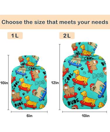Naanle Pug Dog Dachshund Warm Water Bottle - 1L Heat & Cold Therapy for Pain Relief | Ideal for Hand & Feet - Buy Online on GoSupps.com