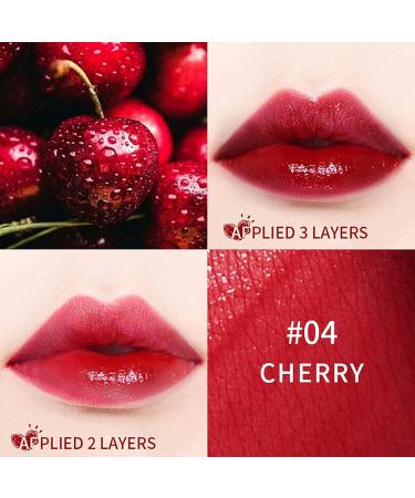 2 Pack Lip Tint Stain Set - Multi-Use Lip and Cheek Tint - Moisturizing Liquid Blush and Lip Paint - High Pigment Vivid Color - Long-Lasting Lipstick - Strawberry & Cherry - Buy Online on GoSupps.com