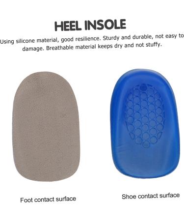 FRCOLOR Gel Insole Arch Support Inserts - 6 Pairs Heel Lift Cushion Essential Oil Diffuser Sweat Prevention - Silicone Heel Pads for Sports Shoes (12.5x7.5x2cm) - International Shipping - Buy Online on GoSupps.com