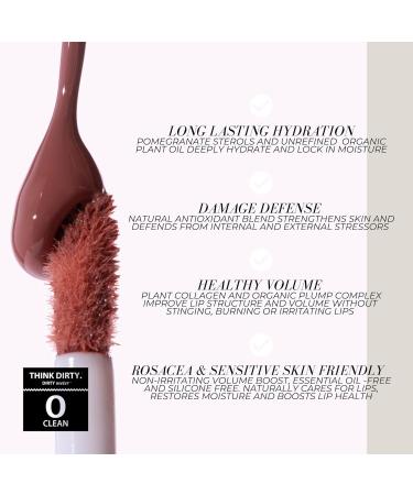 FITGLOW Beauty Lip Colour Serum | Hydrating Lip Gloss | Plumping Anti-Aging Lip Treatment | Natural Shine with Pomegranate Sterols & Collagen | Buildable Color for Dry Chapped Lips | Gleam - 10g Gleam - Beige Nude - Buy Online on GoSupps.com