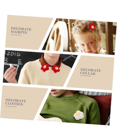 SKISUNO 10pcs Hairpin Accessories Hair Clips for Kids Daisy Patches Diy Headdress Accessory Yarn The Flowers 1 count (Pack of 1) Assorted Color 2 - Buy Online on GoSupps.com