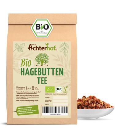 Hagebuttente tea organic loose 500g |Hajagebuttenschellen cut |Fruity sweet and spicy aroma |Highest organic quality |Rose hip tea |from the Achterhof 500 g (1 Pack) - Buy Online on GoSupps.com