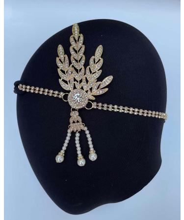 JUSTUSNX Gatsby Crystal Headband 1920s Flapper Headband pearl Rhinestone Headband Party Supplies for Women and Girls (A) - Buy Online on GoSupps.com