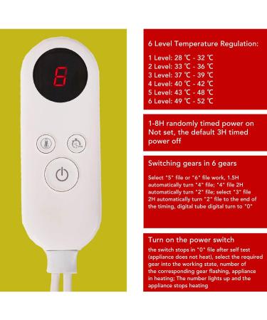 Riuulity Electric Blanket - 6 Heat Settings for Home & Office | Cozy Safe & Versatile - Buy Online on GoSupps.com