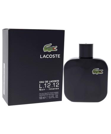 Lacoste Eau de Toilette Spray for Men Eau De Lacoste L.12.12 Noir 3.3 Ounce - Buy Online on GoSupps.com