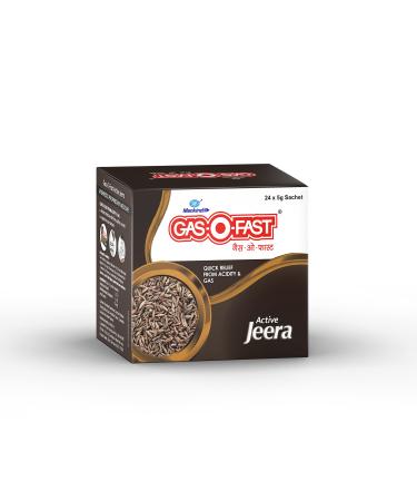 MANKIND CONFETTIWOW Mankind Gas-O-Fast for Relieving Acidity Active Jeera- 5 g Sachet (Pack of 24)