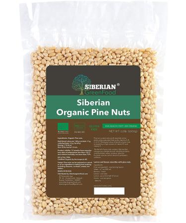 Organic Pine Nuts, Premium Quality 1000gr/35.3oz vacuum packed, European organic certificate. Pine nuts 35.3oz/2.2lb