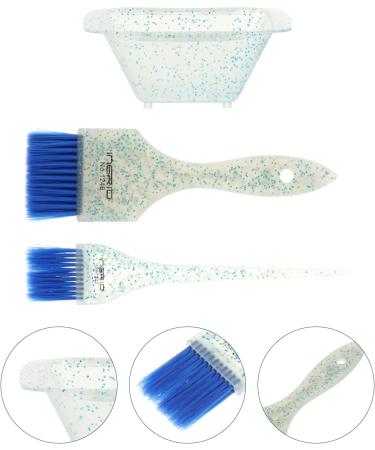 Minkissy Highlight Hair Brush Tint Bowls Set Hair Dye Brush and Bowl Set Professional Hair Dye Kit Salon Hair Coloring Dyeing Kit Tint Tool (Blue) Hair Color Brush Hair Dyeing Bowl - Buy Online on GoSupps.com