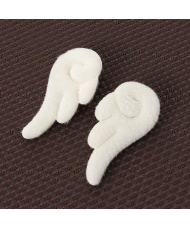 Lurrose 1 Pair of Angel Wings Hair Clip Plush Angel Wings Hair Clips Cartoon Hair Barrettes Cosplay Accessories for Girls Women (White) - Buy Online on GoSupps.com