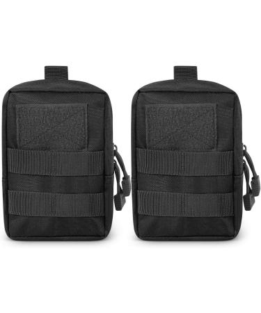 Gogoku 4-Pack Tactical Molle Pouch Combo - Compact Utility EDC Waist Bag Set in Black - Buy Online on GoSupps.com
