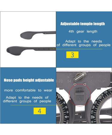 Acquista Ktrok Montatura di Prova Regolabile in Titanio Puro - Ottica di Alta Qualit per Optometria - Tempie e Naselli Regolabili | Spedizione Internazionale - Buy Online on GoSupps.com