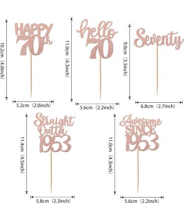 30 Pieces Straight Outta1953 Cupcake Toppers Awesome Since 1953 Cake Decorations Cheers on 70 Fabulous Seventy Cake Toppers 70th Birthday Wedding Anniversary Party Cake Decorations Rose Gold Rose Gold 70th - Buy Online on GoSupps.com