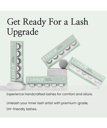 Cashmeren Faux Mink Strip Lashes - DIY Individual Fake Eyelashes | Natural Waterproof & Reusable | 5 Pairs for Everyday Elegance - Buy Online on GoSupps.com