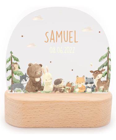 Kidsmood Nachtlampe - Personalized Bedside Lamp for Children | Cute Night Light for Babies | Unique Gift for Baby Showers & Births - Buy Online on GoSupps.com