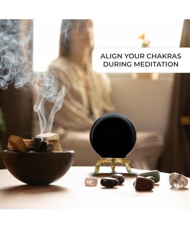 Black Tourmaline Crystal Ball - Feng Shui Decor & Meditation Accessory | PYOR Tourmaline Crystal Sphere for Magic & Energy Healing - Buy Online on GoSupps.com