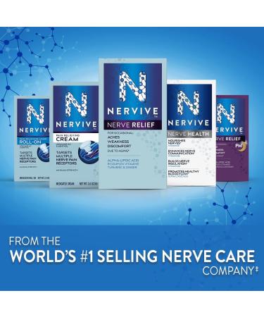Nervive Max Strength Nerve Care Pain Relief Cream - Lidocaine & Menthol - 3.0oz - Buy Online on GoSupps.com