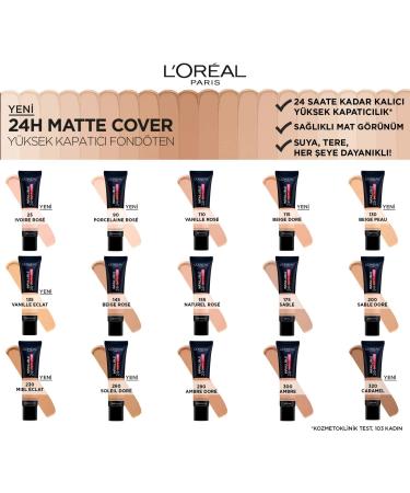 Infaillible 24H Matte Cover Foundation N. 290 Ambre Dor 130 - Neutral Undertone - Buy Online on GoSupps.com
