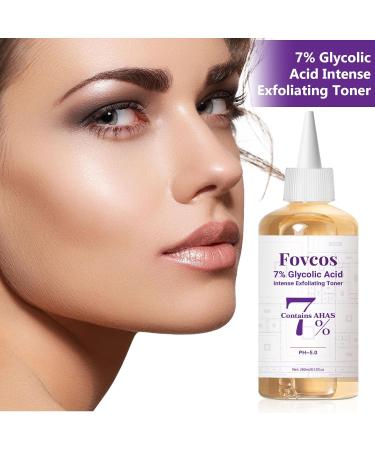 7% Glycolic Acid Exfoliating Toner Exfoliating Skin Care Facial Toner Improves Texture Reduces Breakouts Pores and Fine Lines Suitable for All Skin Types 8.44 Fl Oz (Pack of 1) - Buy Online on GoSupps.com
