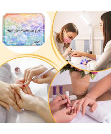 Sghtil color gradient gel for gradient drawings 9 colors palette nail design accessories art tools for women manicure painting - Buy Online on GoSupps.com