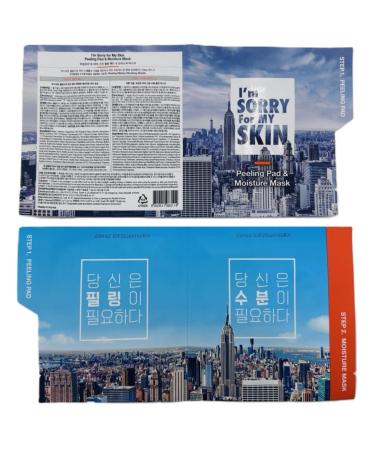 I M SORRY FOR MY SKIN Peeling Pad & Moisture Mask | Korean Toner & Exfoliating Face Pads | Glass Skin Self Care Travel Essentials Kit (Set of 3 - Buy Online on GoSupps.com