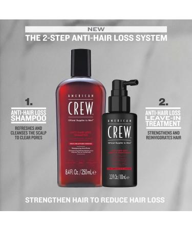 American Crew - Anti Hairloss Shampoo - Anti-Hair Loss Shampoo for Men - Care for Fragile Hair - Daily Refreshing Hair Care - Vegan Formula Shampoo - 250 ml - Buy Online on GoSupps.com