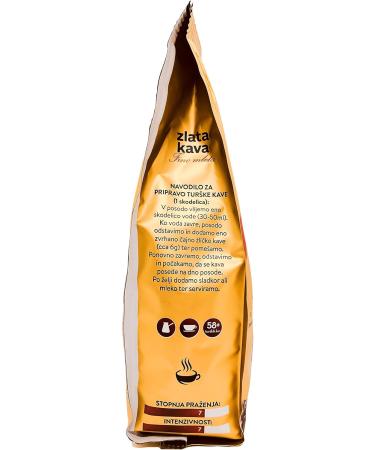  Zlata Kava ZLATA KAVA Premium Dark Roast Ground Coffee Powder Finely ground Arabica and Robusta coffee beans Strong aroma and rich flavor Perfect gift box for ground coffee Pack of 4 (350g x 4) - Buy Online on GoSupps.com