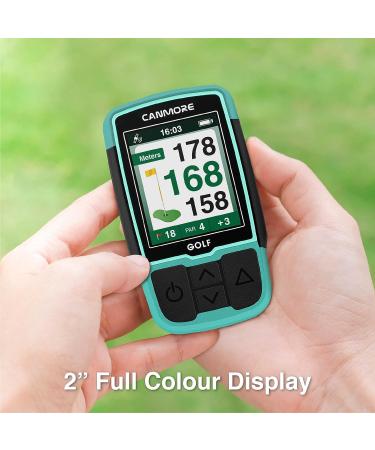 CANMORE HG200 Golf GPS - Water Resistant Full Color Display - 40,000+ Golf Course Data - Free Worldwide Courses - Black - Buy Online on GoSupps.com