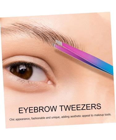 VINTORKY Stainless Steel Eyebrow Tweezers Eyebrow Clips Tweezers for Women Eyebrow Tools Beauty Accessories Travel Eyebrow Clamp Beauty Tool Women Eyebrow Clip Eyebrow Tweezer with Brush - Buy Online on GoSupps.com