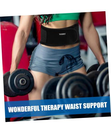 Buy Adjustable Waist Support Belt for Women | Lumbar Support Back Brace & Fitness Trainer - Breathable Leather for Men - Buy Online on GoSupps.com