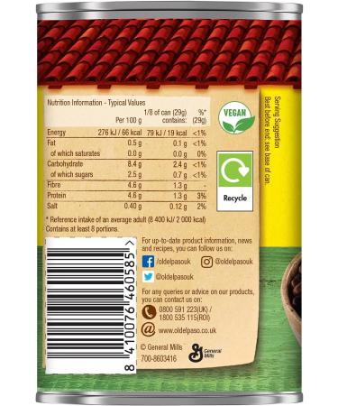 Old El Paso Black Beans 425g - Buy Online on GoSupps.com