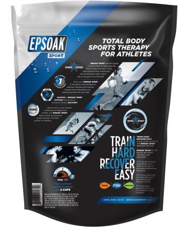 Epsoak SPORT Epsom Salt for Athletes - PURE UNSCENTED Magnesium Sulfate (5lb Bulk Bag) - Buy Online on GoSupps.com