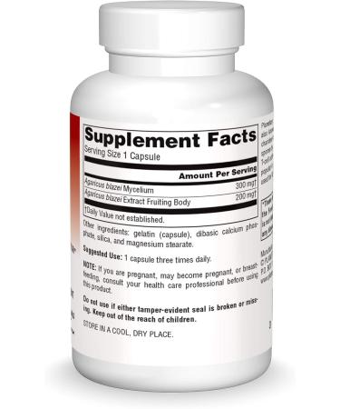 Planetary Herbals Agaricus Extract Full Spectrum Capsules 500 mg 60 Count - Buy Online on GoSupps.com