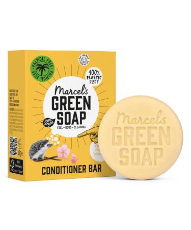 Marcel's Green Soap - Vanilla Cherry Conditioner - All Hair Types - Palm Oil Free - 100% Eco-Friendly - 100% Vegan - 97% Biodegradable - 60g