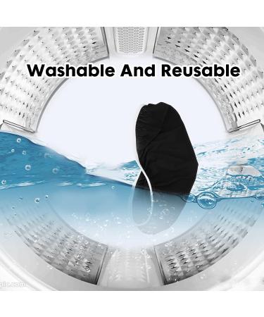 Stretch Spandex Washable Black Toilet Lid Cover - Elastic Bottom Seat Protector - Buy Online on GoSupps.com