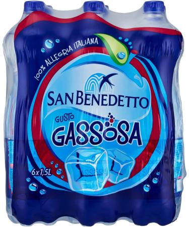 San Benedetto Gassosa Set of 12 refreshing PET soda bottles 1.5 l