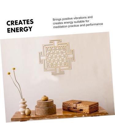 Cabilock 1pc Wooden Wall Hangings Sacred Geometry Home Decor Of Life Wall Art Geometric Wall during As Shown1 - Buy Online on GoSupps.com