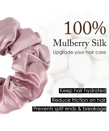 Olesilk 100% Silk Hair Ties - 7 Colors Luxury Scrunchy Hair Bands for Women & Girls | Soft Durable & Stylish Hair Jewelry - Buy Online on GoSupps.com