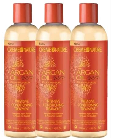 Creme of Nature Lot de 3 traitements intenses l'huile d'argan 350 ml - Buy Online on GoSupps.com