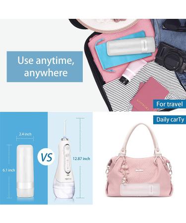 Cordless Waterproof Water Flosser for Teeth Cleaning - 4 Modes, Home & Travel - White - Buy Online on GoSupps.com