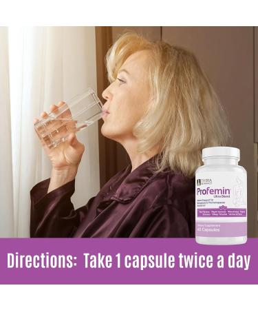 Ultra Menopause Supplements for Women - Safe Natural Formula for Hot Flashes Night Sweats & Moodiness | Clinically Tested | 60 Count - Profemin Ultra - Buy Online on GoSupps.com