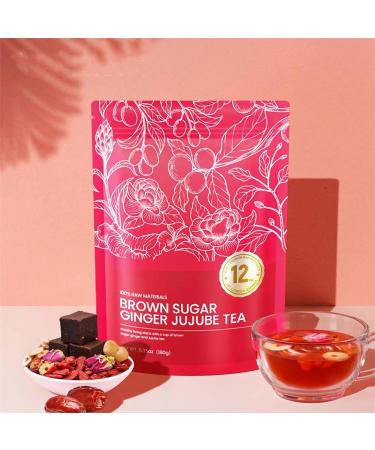RASPIO Ginger Tea with Herbs and Whole Cane Sugar Asian Heritage Blend 180g Bags for Warming Comfort Ritual for the Cold Season Red - Buy Online on GoSupps.com