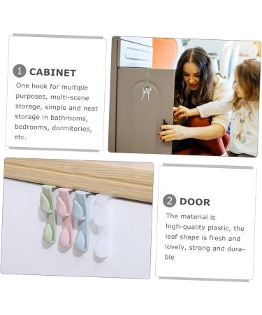Zerodeko Door Back Hook 30 Pcs Cabinet Door Hook Cabinet Hooks Over The Cabinet Hanger Plastic Sundry Door Hook Wardrobe Set 9x3.2cmx3pcs Greenx3pcs - Buy Online on GoSupps.com
