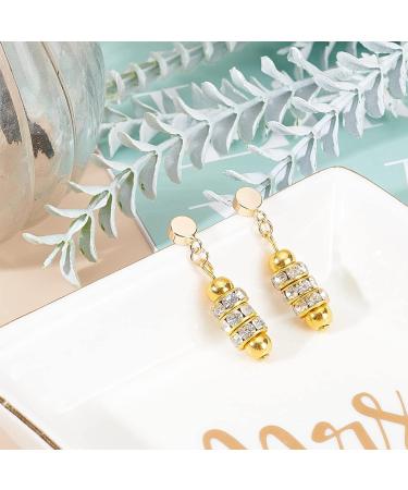BENECREAT 20PCS Gold Plated Stud Earrings - Dot Disc Earrings with Loop and Container for Jewelry Making & Gifts - Buy Online on GoSupps.com