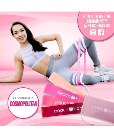 Peach Bands Resistance Bands Set | Best Exercise Workout Bands for Legs & Butt | International Shipping - Buy Online on GoSupps.com
