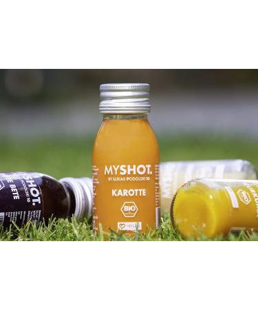 Carrot Shots Pack - for your inner beauty. Organic and vegan. NO sugar NO additives. 21 x 60 ml - Buy Online on GoSupps.com