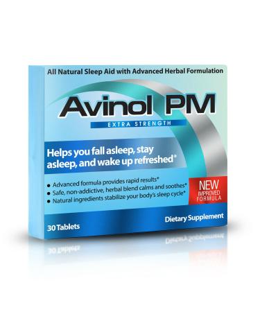 Avinol PM Extra Strength - Natural Sleep Supplement (30ct)