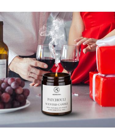 Fragrance Candle Patchouli 150g - 100% Pure Essential Oil - Aromatherapy Soy Wax Candle in Glass - Perfect Christmas & Birthday Gift - Buy Online on GoSupps.com