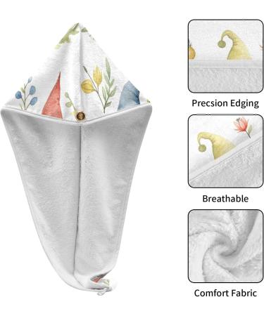 Super Absorbent Dwarf Hair Towel 2 Pack - Quick Dry Hair Turbans for Women & Girls | Perfect Hair Drying Solution - Buy Online on GoSupps.com