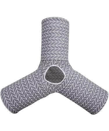 Collapsible Cat Tunnel Toy - 3-Way Play Fun for Cats, Rabbits, Kittens - Gray Arrow Design - Buy Online on GoSupps.com